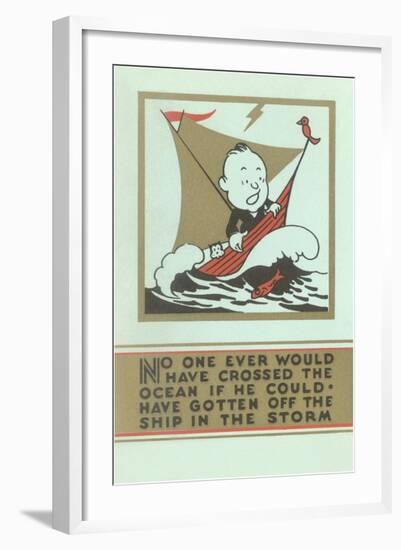 Stay the Course-null-Framed Art Print