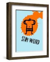 Stay Weird 1-Lina Lu-Framed Art Print