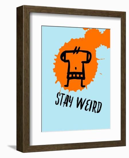 Stay Weird 1-Lina Lu-Framed Art Print