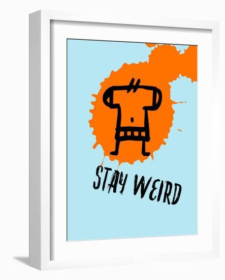 Stay Weird 1-Lina Lu-Framed Art Print