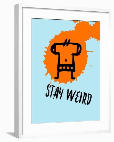 Stay Weird 1-Lina Lu-Framed Art Print