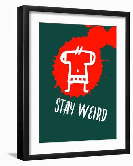 Stay Weird 2-Lina Lu-Framed Art Print