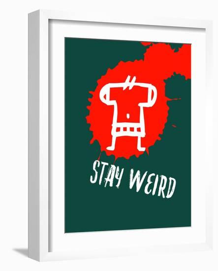 Stay Weird 2-Lina Lu-Framed Art Print