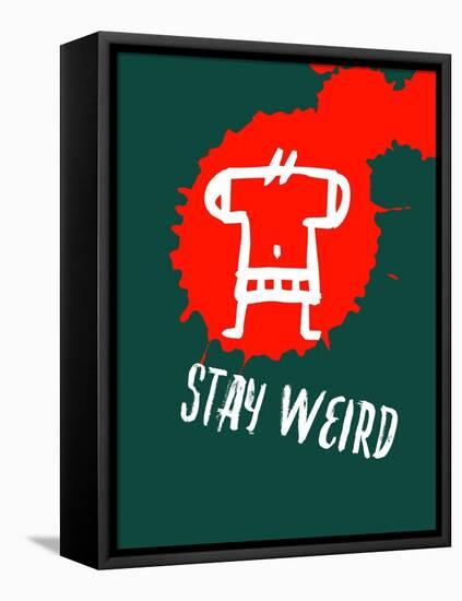 Stay Weird 2-Lina Lu-Framed Stretched Canvas