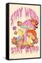 Stay Weird Mushrooms-Trends International-Framed Stretched Canvas