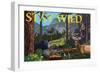 Stay Wild - National Park WPA Sentiment-Lantern Press-Framed Art Print