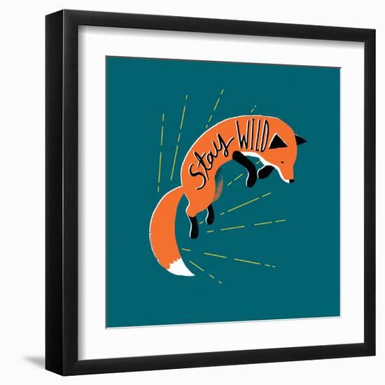 Stay Wild-Michael Buxton-Framed Art Print