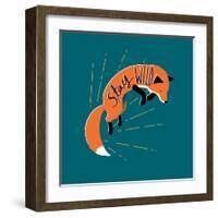 Stay Wild-Michael Buxton-Framed Art Print