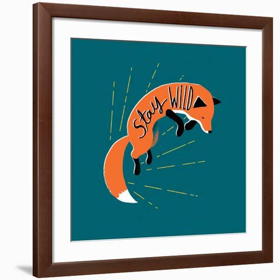 Stay Wild-Michael Buxton-Framed Art Print