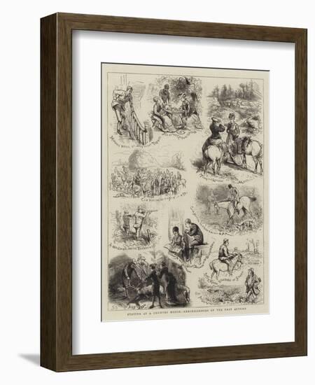 Staying at a Country House, Reminiscences of the Past Autumn-null-Framed Giclee Print