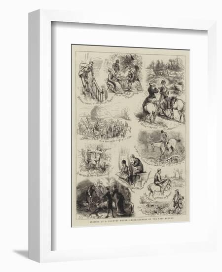 Staying at a Country House, Reminiscences of the Past Autumn-null-Framed Giclee Print