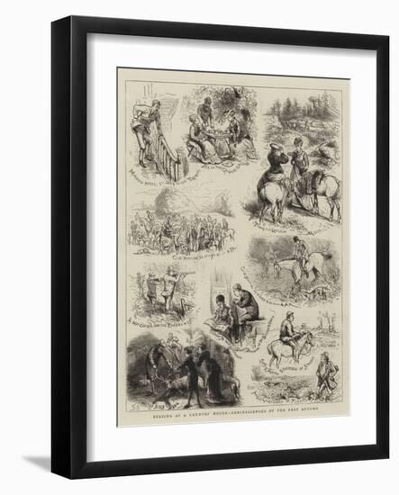 Staying at a Country House, Reminiscences of the Past Autumn-null-Framed Giclee Print