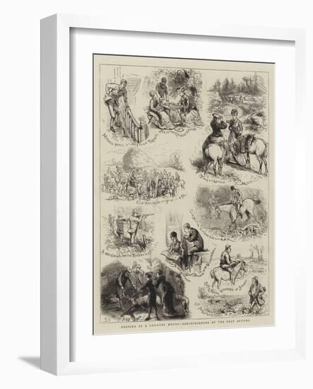 Staying at a Country House, Reminiscences of the Past Autumn-null-Framed Giclee Print