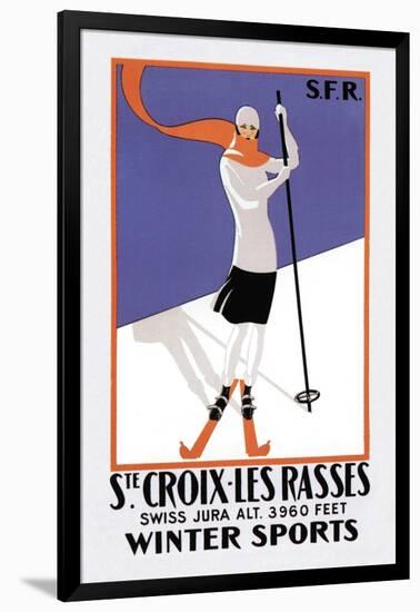 Ste. Croix, Les Rasses-null-Framed Art Print