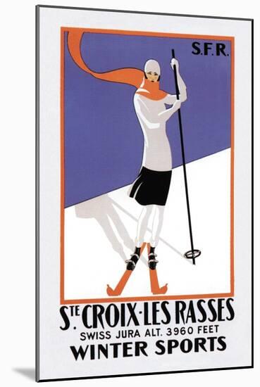 Ste. Croix, Les Rasses-null-Mounted Art Print