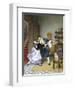 Stealing a Kiss-Pierre Outin-Framed Giclee Print