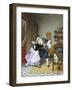 Stealing a Kiss-Pierre Outin-Framed Giclee Print