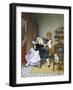 Stealing a Kiss-Pierre Outin-Framed Giclee Print
