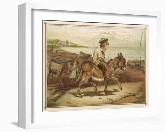 Stealing a Ride 1884-null-Framed Art Print