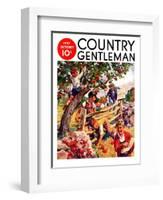 "Stealing Apples," Country Gentleman Cover, October 1, 1937-William Meade Prince-Framed Giclee Print