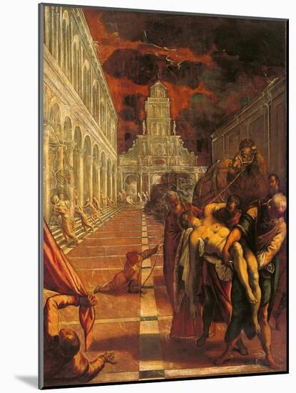 Stealing of the Dead Body of St. Mark-Tintoretto-Mounted Art Print