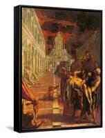 Stealing of the Dead Body of St. Mark-Tintoretto-Framed Stretched Canvas