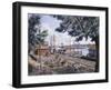 Steam Along Hudson-Stanton Manolakas-Framed Giclee Print