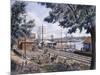 Steam Along Hudson-Stanton Manolakas-Mounted Giclee Print