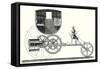 Steam Car Driving on Ordinary Roads Built in 1801-null-Framed Stretched Canvas