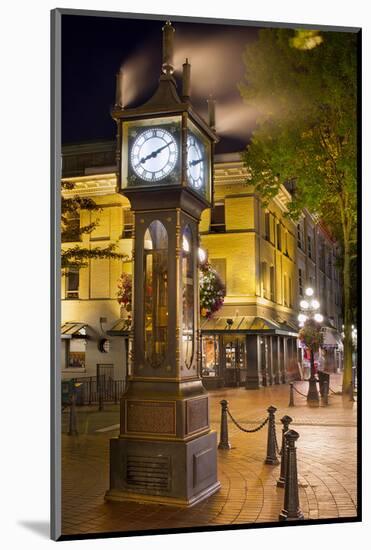 Steam Clock Gastown Vancouver-null-Mounted Art Print