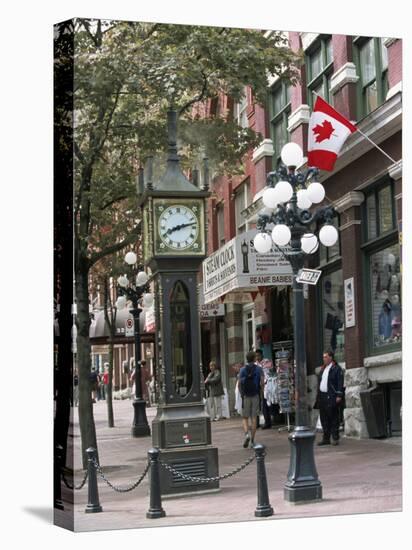 Steam Clock in Gastown, Vancouver, British Columbia, Canada-Alison Wright-Stretched Canvas