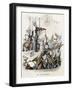 Steam Concert, 1844-Jean-Jacques Grandville-Framed Giclee Print