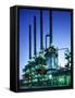 Steam Cracker At An Oil Refinery-Paul Rapson-Framed Stretched Canvas