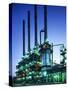 Steam Cracker At An Oil Refinery-Paul Rapson-Stretched Canvas