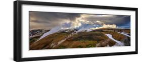 Steam emerging from hot springs, Storihver, Iceland-null-Framed Photographic Print