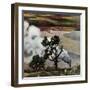 "Steam Engine Along the Missouri," June 22, 1946-John Falter-Framed Giclee Print