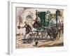 Steam Engine Carriage, United Kingdom-null-Framed Giclee Print