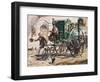 Steam Engine Carriage, United Kingdom-null-Framed Giclee Print