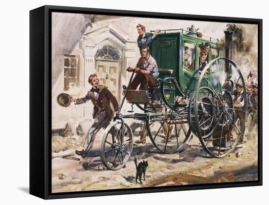 Steam Engine Carriage, United Kingdom-null-Framed Stretched Canvas