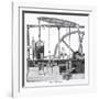 Steam Engine Designed by James Watt, by Bonnafoux-null-Framed Giclee Print