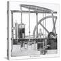 Steam Engine Designed by James Watt, by Bonnafoux-null-Stretched Canvas