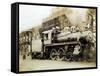 Steam Engine from the Canadian Pacific Railway, Vancouver, Canada-null-Framed Stretched Canvas