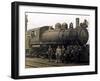 Steam Engine from the Canadian Pacific Railway, Vancouver-null-Framed Photographic Print