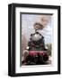 Steam Engine Front View-null-Framed Art Print