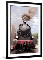 Steam Engine Front View-null-Framed Art Print