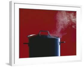 Steam Escaping from a Pan with a Lid-Hartmut Seehuber-Framed Photographic Print