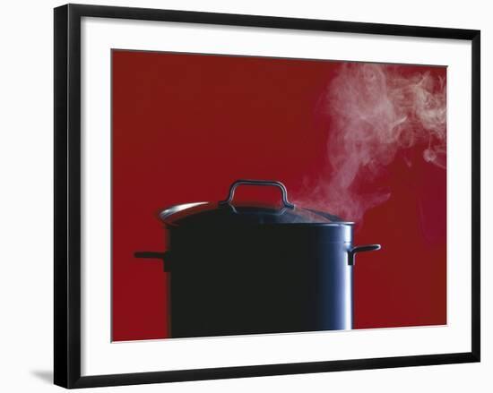 Steam Escaping from a Pan with a Lid-Hartmut Seehuber-Framed Photographic Print