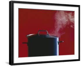 Steam Escaping from a Pan with a Lid-Hartmut Seehuber-Framed Photographic Print