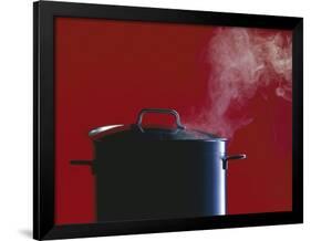 Steam Escaping from a Pan with a Lid-Hartmut Seehuber-Framed Photographic Print