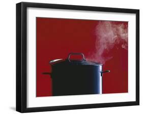 Steam Escaping from a Pan with a Lid-Hartmut Seehuber-Framed Photographic Print
